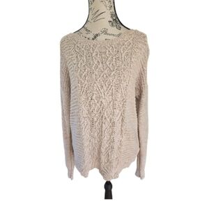 Mossimo‎ Supply Co. Women's Beige Crew Neck Sweater